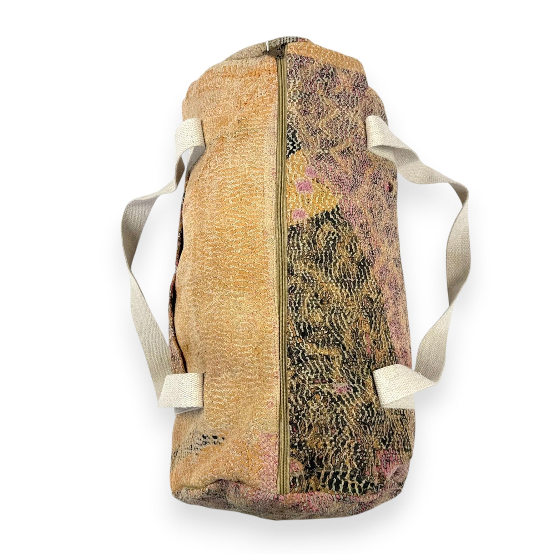Sac week-end femme Kantha Bagru en coton artisanal vintage sac de voyage bohème Maison Bahan
