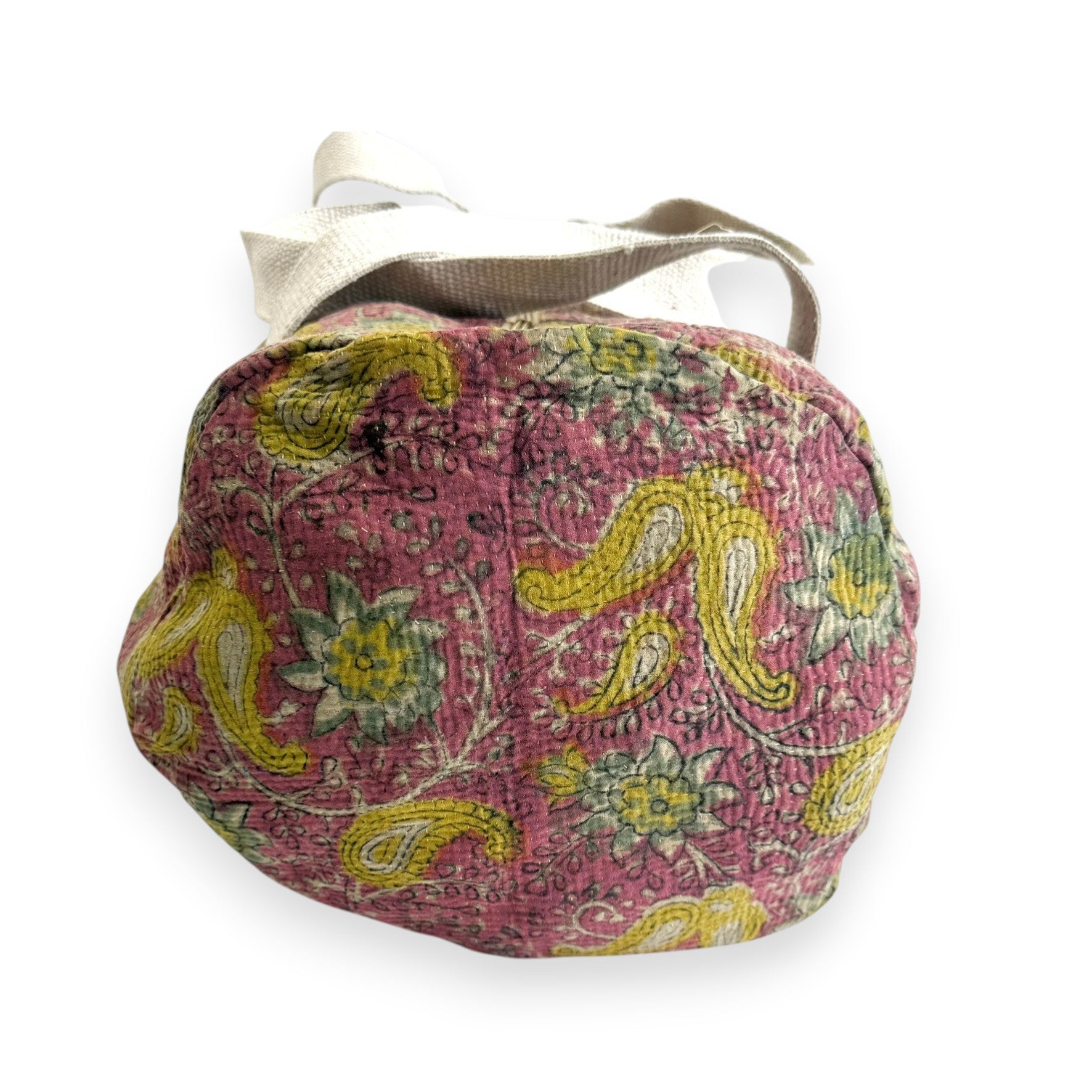 Sac week-end femme Kantha Bagru en coton artisanal vintage sac de voyage bohème Maison Bahan