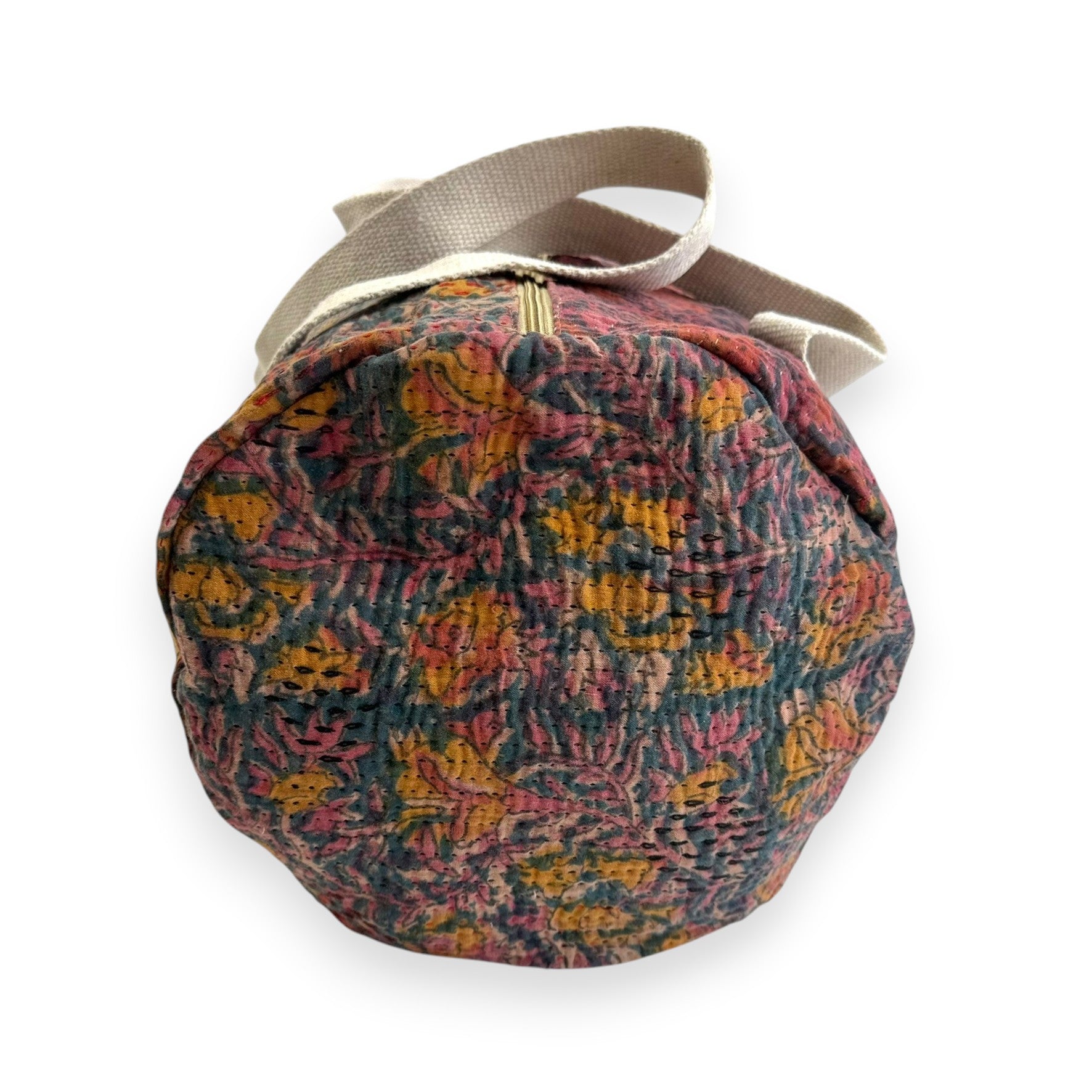 Sac week-end femme Kantha Bagru en coton artisanal vintage sac de voyage bohème Maison Bahan