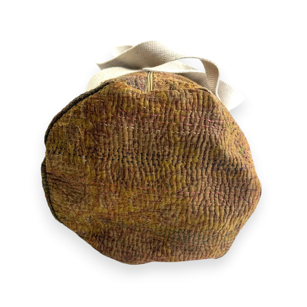 Sac week-end femme Kantha Bagru en coton artisanal vintage sac de voyage bohème Maison Bahan
