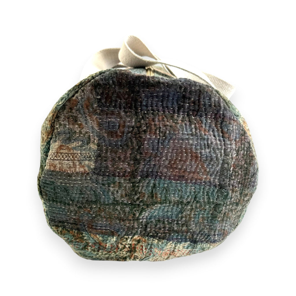 Sac week-end femme Kantha Bagru en coton artisanal vintage sac de voyage bohème Maison Bahan