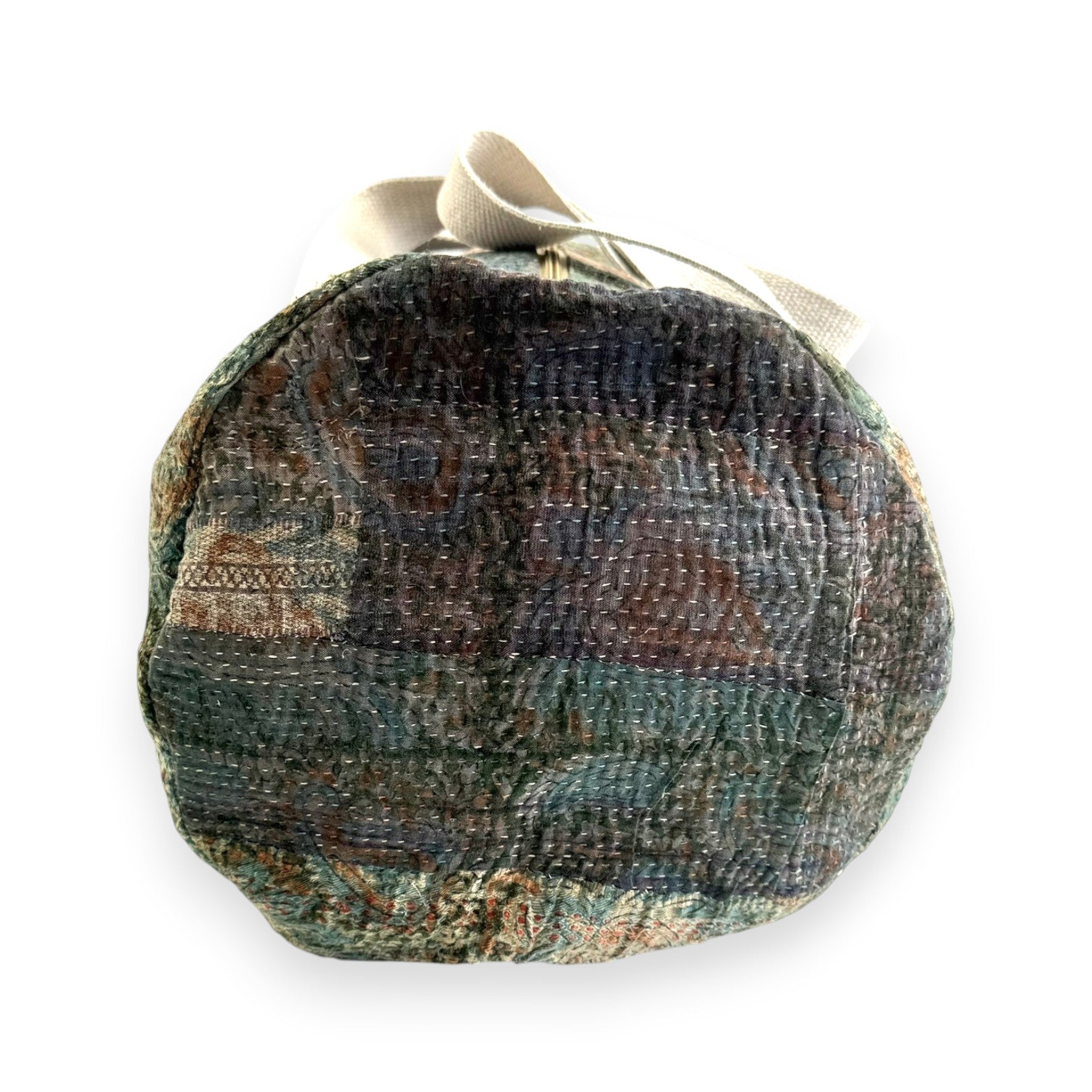 Sac week-end femme Kantha Bagru en coton artisanal vintage sac de voyage bohème Maison Bahan