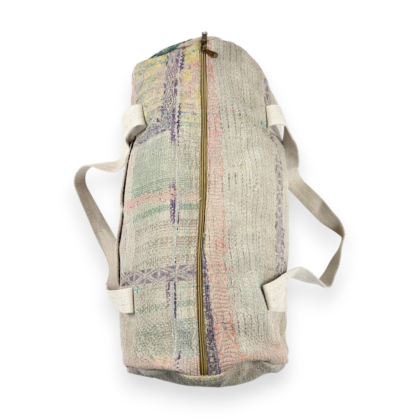 Sac week-end femme Kantha Bagru en coton artisanal vintage sac de voyage bohème Maison Bahan