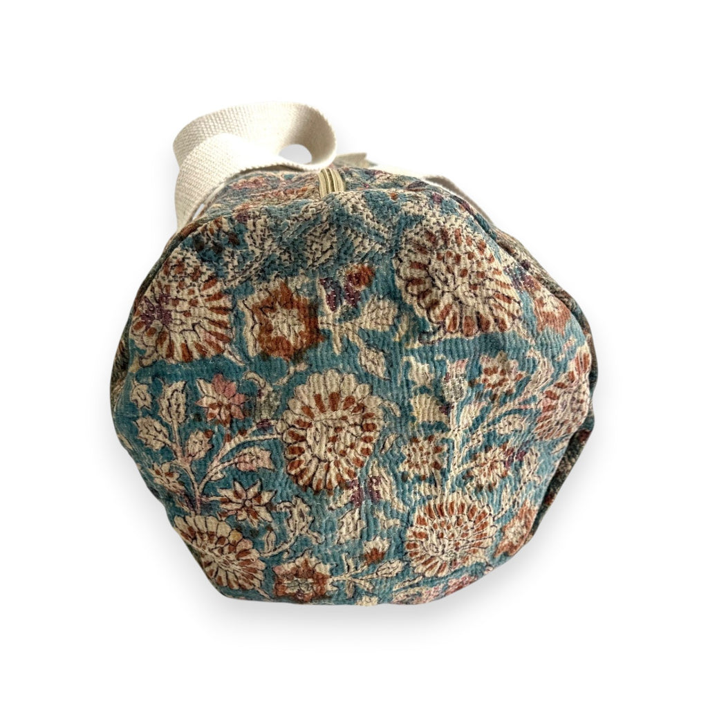 Sac week-end femme Kantha Bagru en coton artisanal vintage sac de voyage bohème Maison Bahan