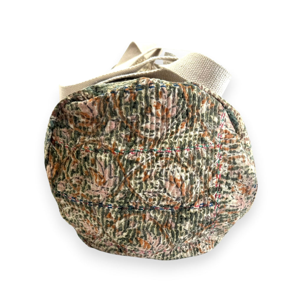 Sac week-end femme Kantha Bagru en coton artisanal vintage sac de voyage bohème Maison Bahan