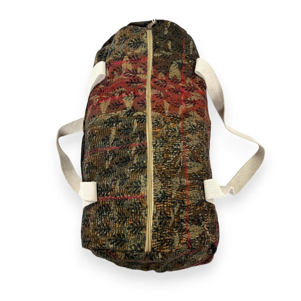 Sac week-end femme Kantha Bagru en coton artisanal vintage sac de voyage bohème Maison Bahan