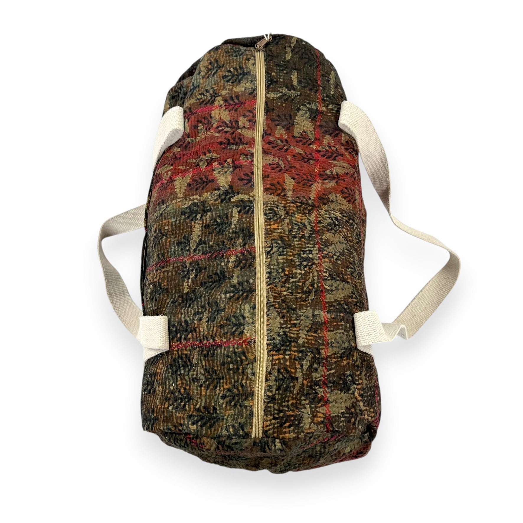 Sac week-end femme Kantha Bagru en coton artisanal vintage sac de voyage bohème Maison Bahan