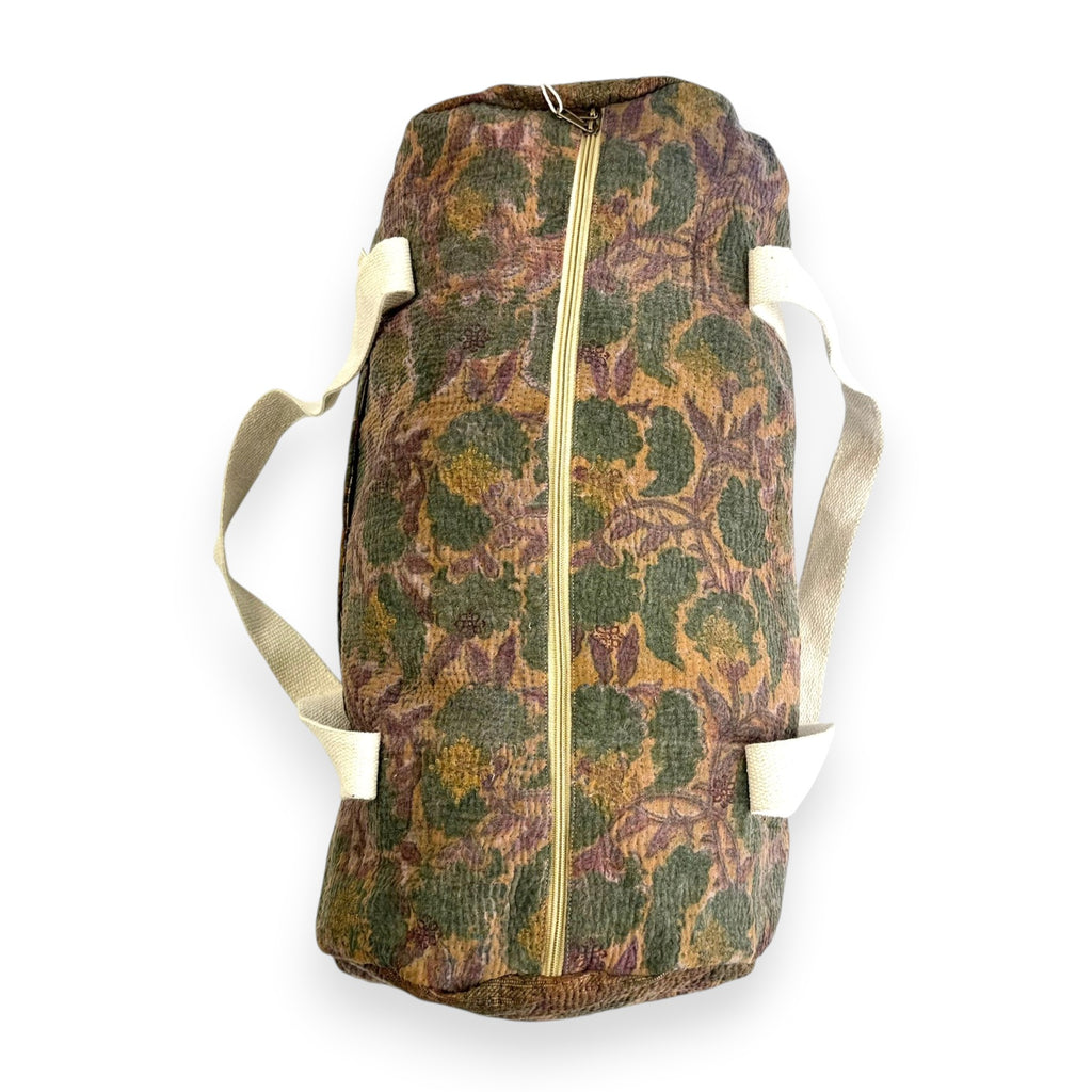 Sac week-end femme Kantha Bagru en coton artisanal vintage sac de voyage bohème Maison Bahan