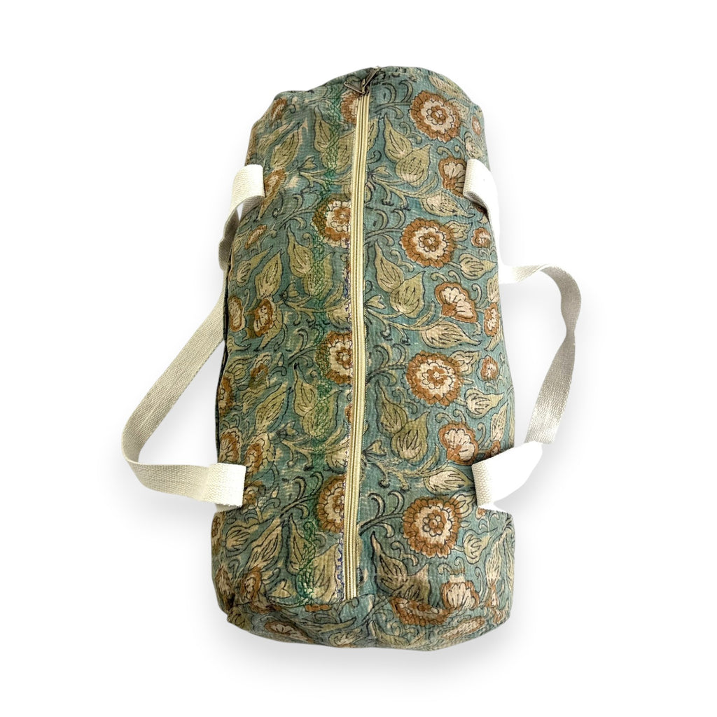 Sac week-end femme Kantha Bagru en coton artisanal vintage sac de voyage bohème Maison Bahan