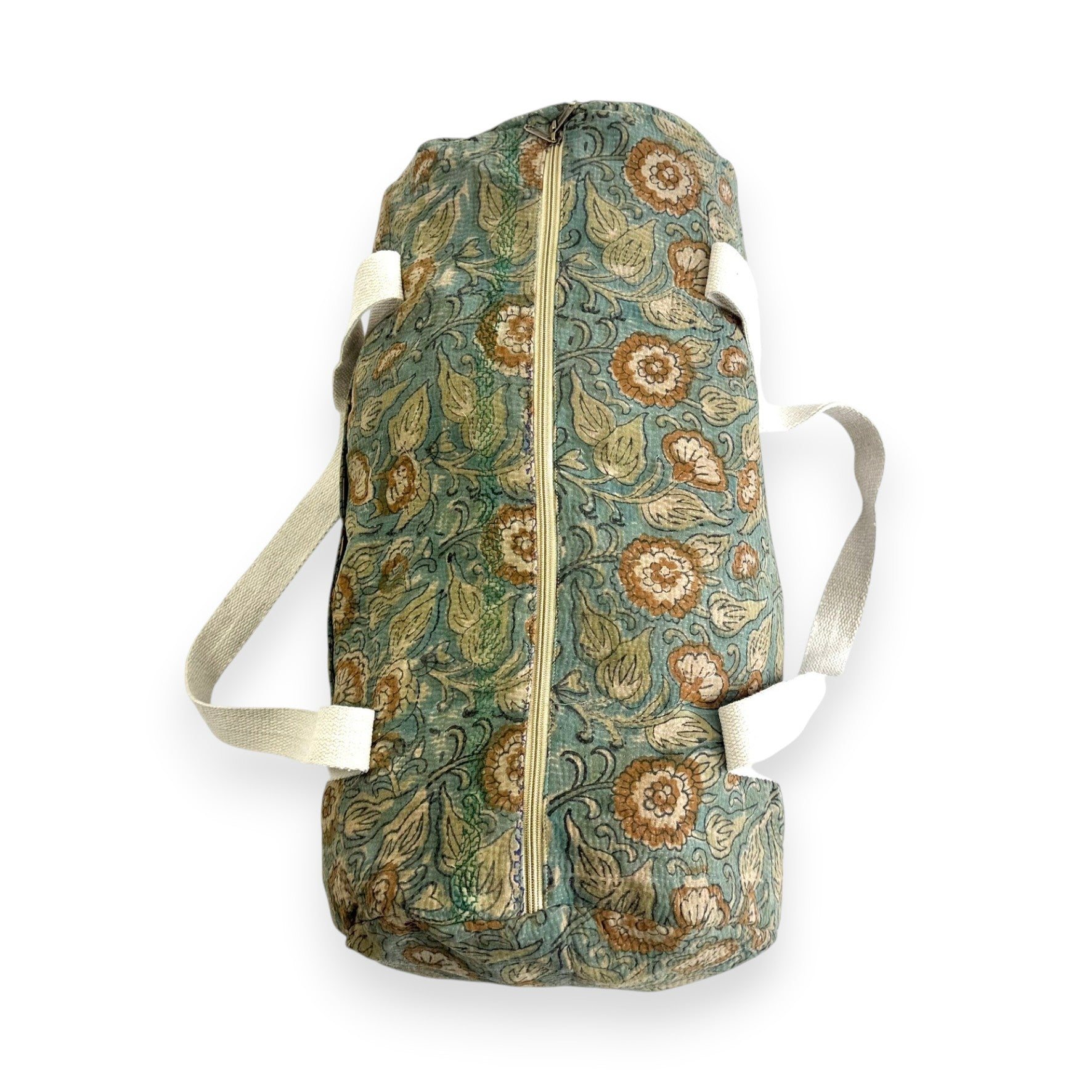Sac week-end femme Kantha Bagru en coton artisanal vintage sac de voyage bohème Maison Bahan