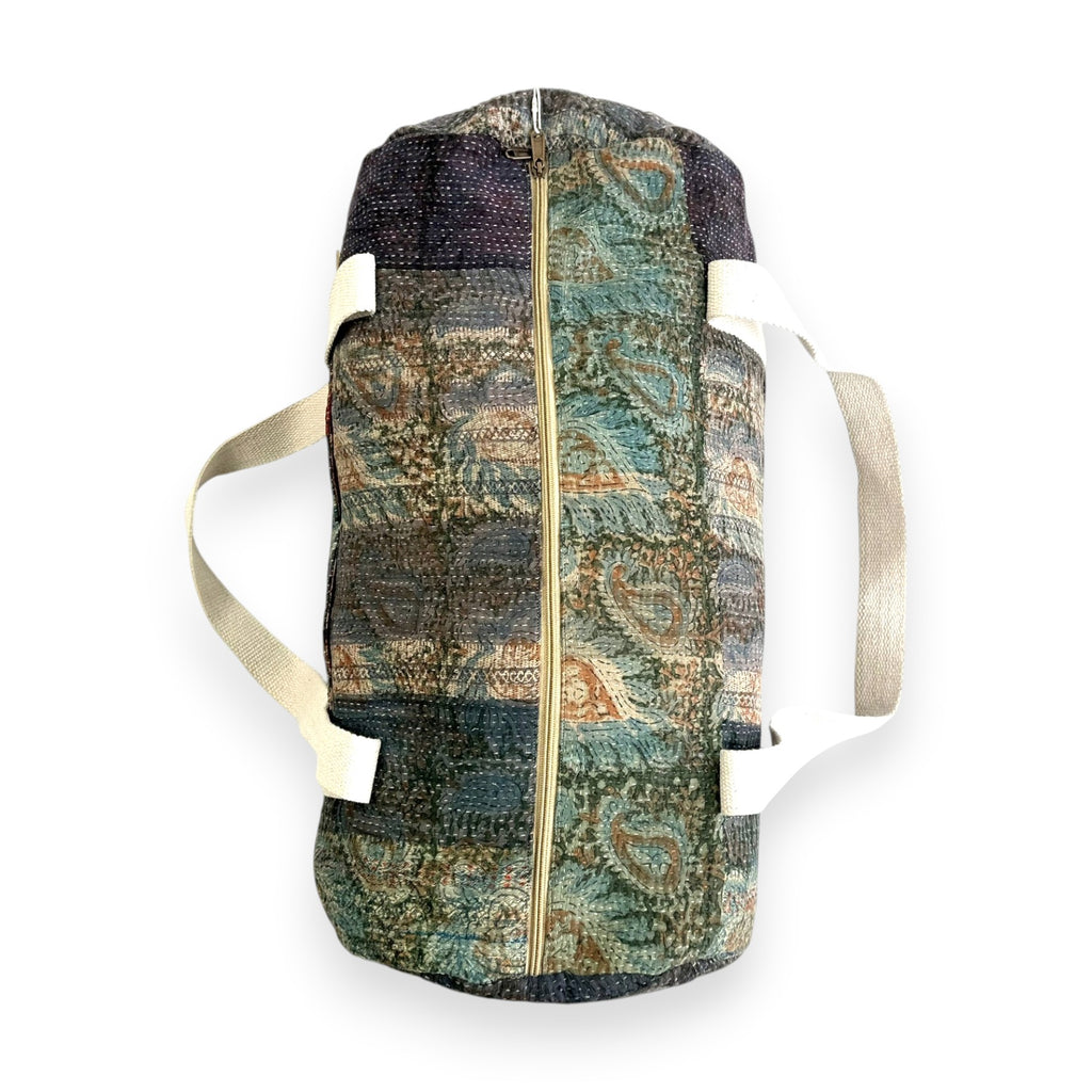 Sac week-end femme Kantha Bagru en coton artisanal vintage sac de voyage bohème Maison Bahan