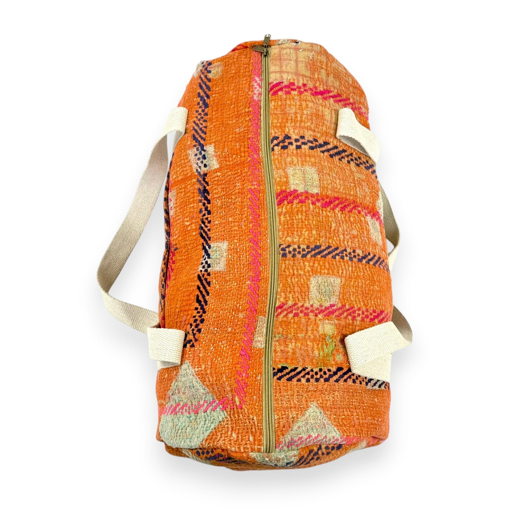 Sac week-end femme Kantha Bagru en coton artisanal vintage sac de voyage bohème Maison Bahan