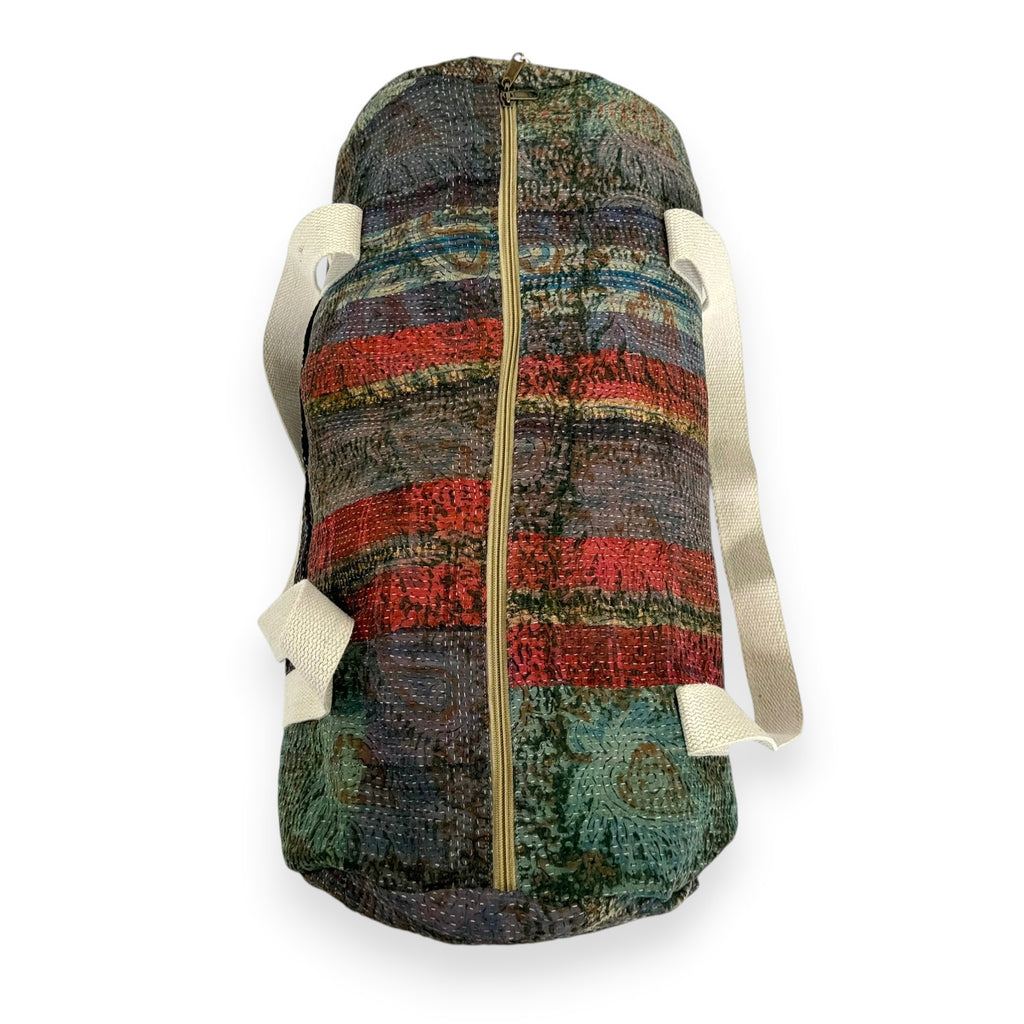 Sac week-end femme Kantha Bagru en coton artisanal vintage sac de voyage bohème Maison Bahan