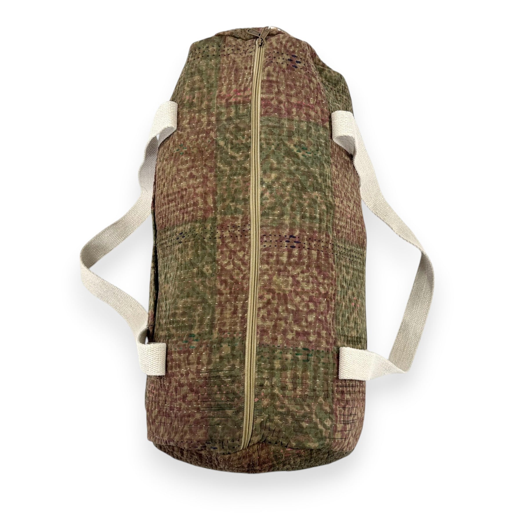 Sac week-end femme Kantha Bagru en coton artisanal vintage sac de voyage bohème Maison Bahan