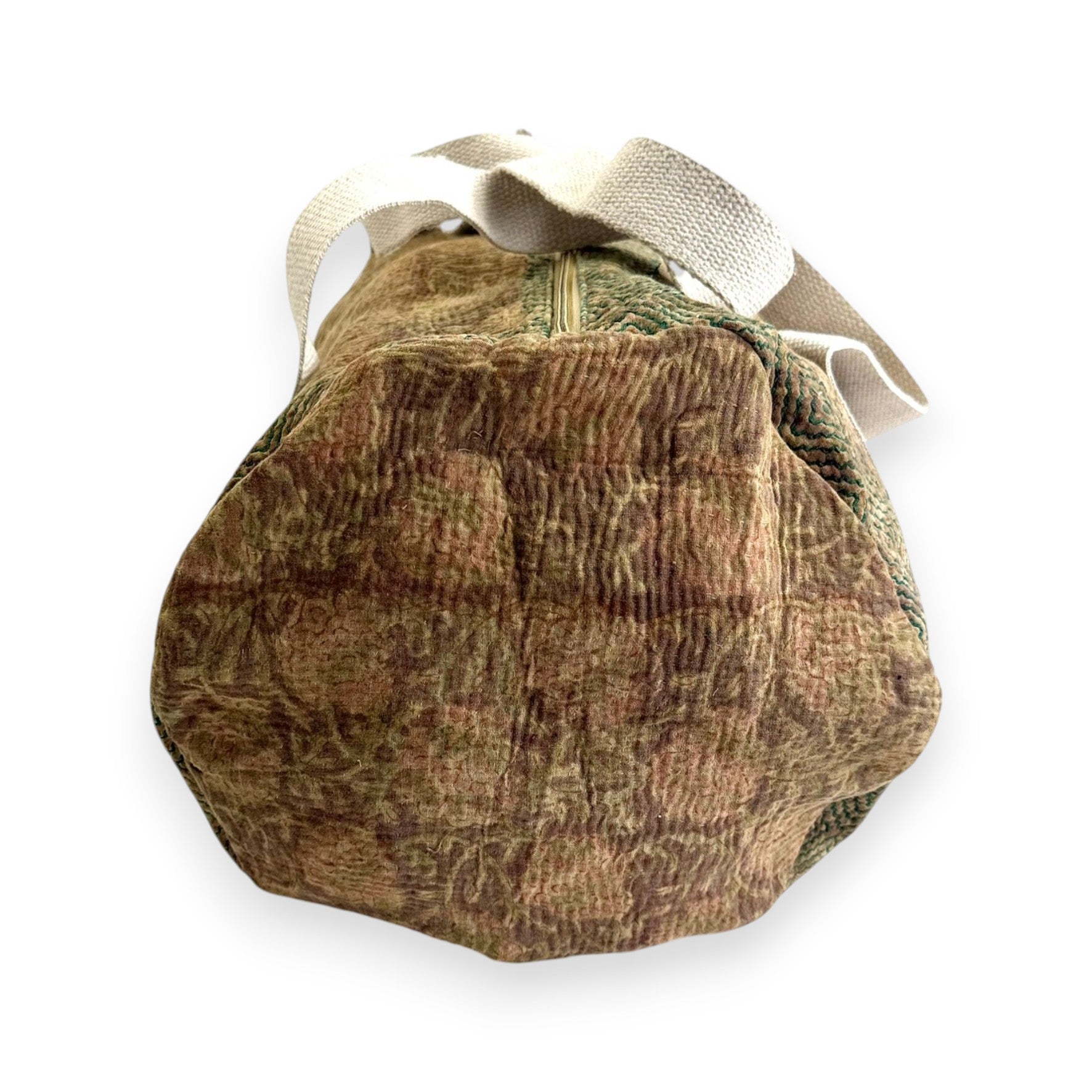 Sac week-end femme Kantha Bagru en coton artisanal vintage sac de voyage bohème Maison Bahan