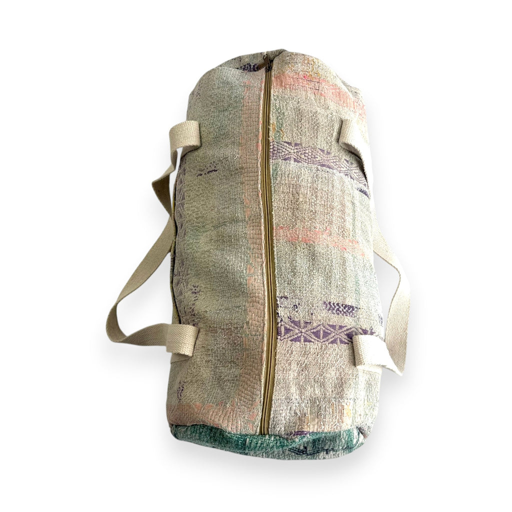 Sac week-end femme Kantha Bagru en coton artisanal vintage sac de voyage bohème Maison Bahan