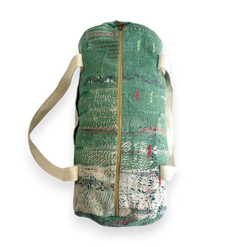 Sac week-end femme Kantha Bagru en coton artisanal vintage sac de voyage bohème Maison Bahan