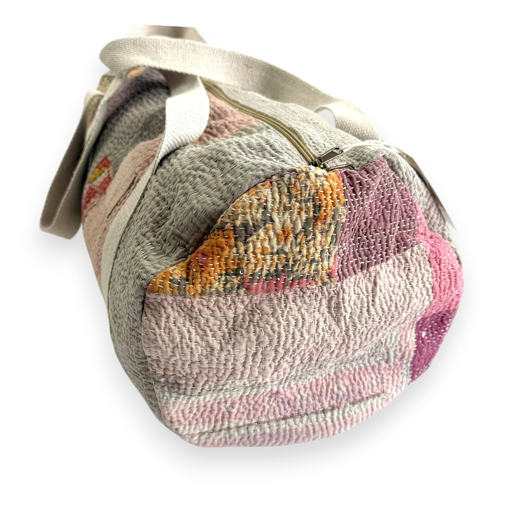 Sac week-end femme Kantha Bagru en coton artisanal vintage sac de voyage bohème Maison Bahan