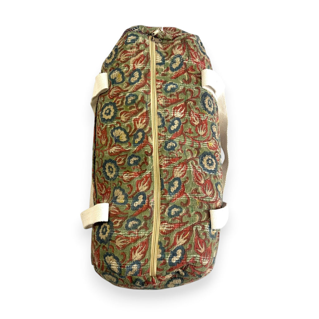 Sac week-end femme Kantha Bagru en coton artisanal vintage sac de voyage bohème Maison Bahan