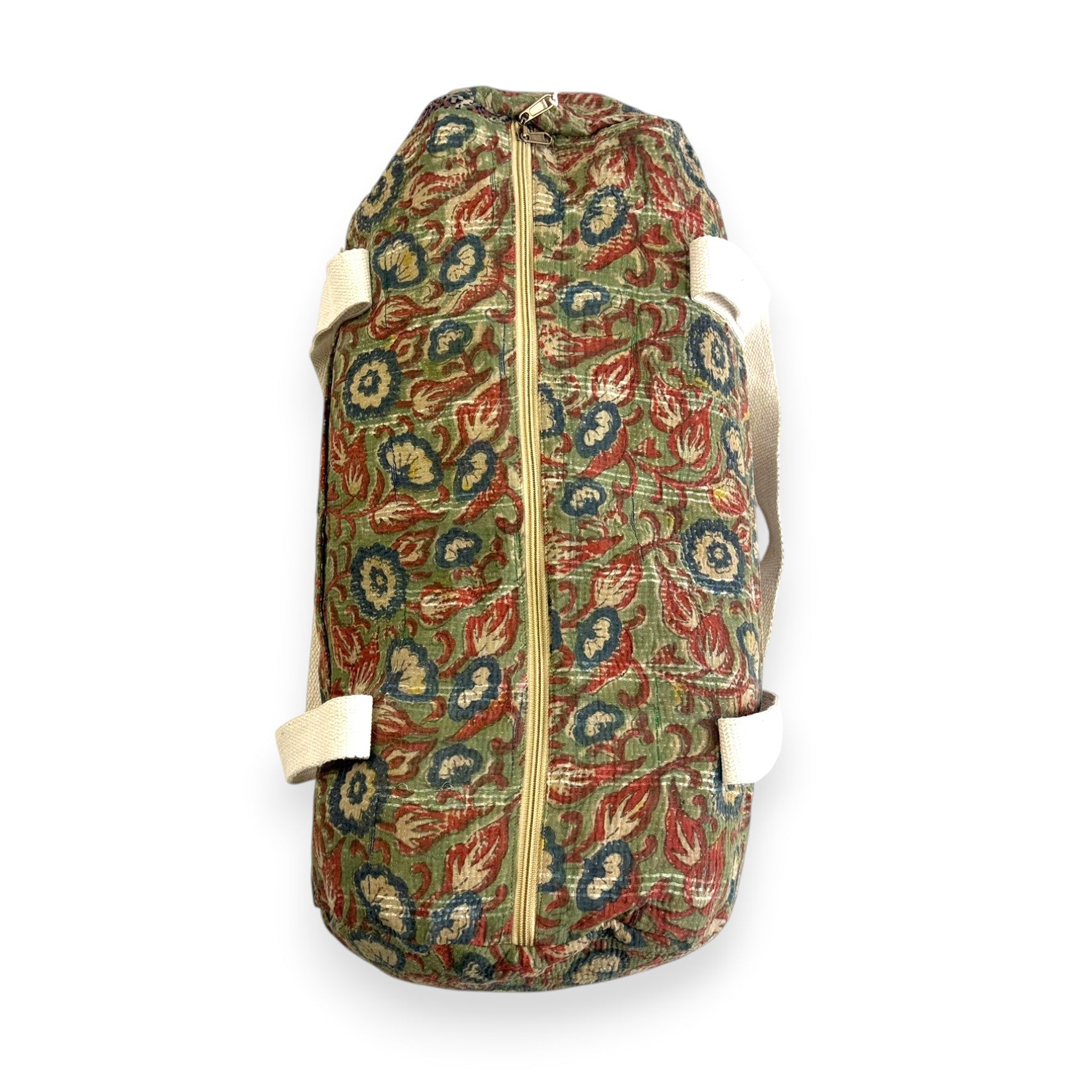 Sac week-end femme Kantha Bagru en coton artisanal vintage sac de voyage bohème Maison Bahan