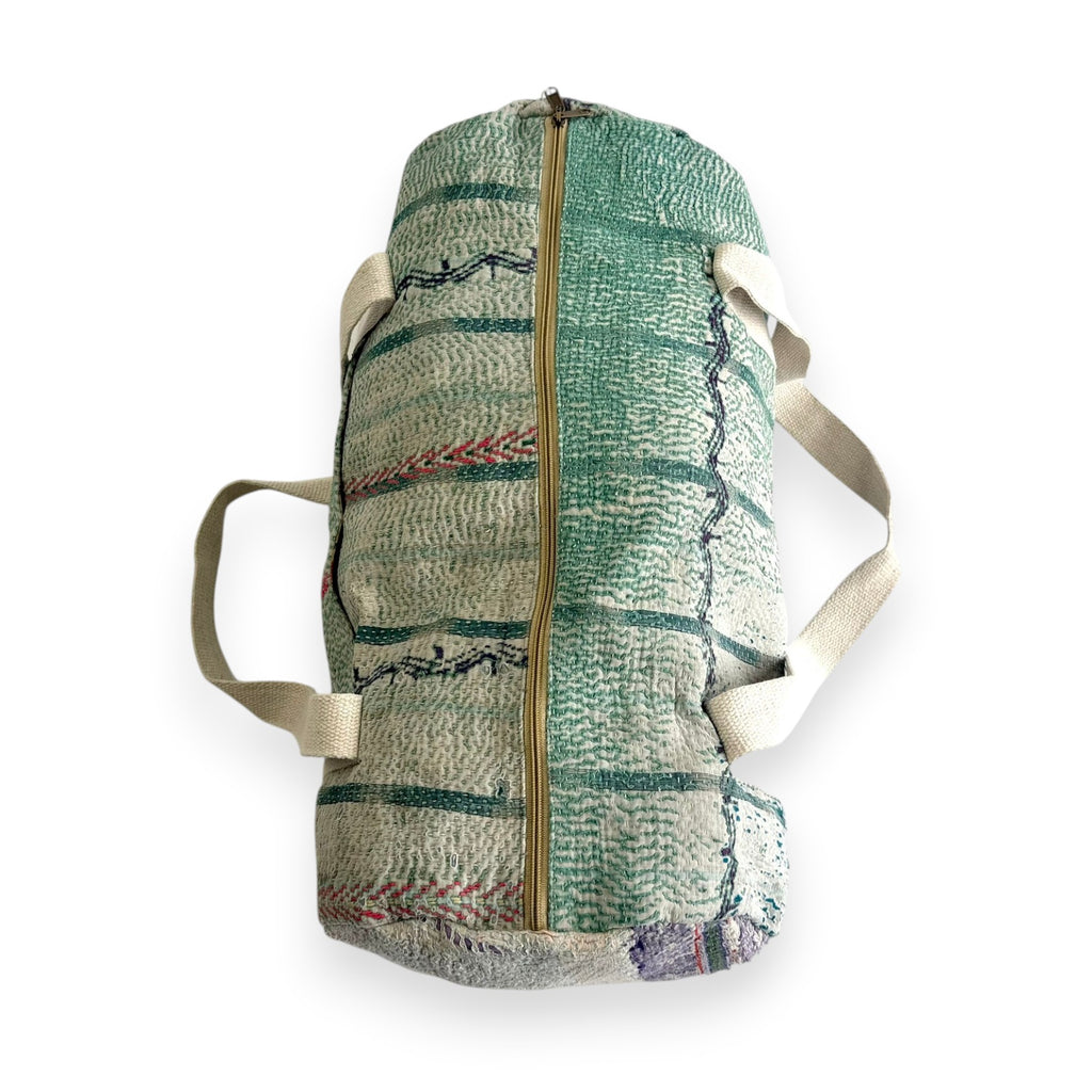 Sac week-end femme Kantha Bagru en coton artisanal vintage sac de voyage bohème Maison Bahan