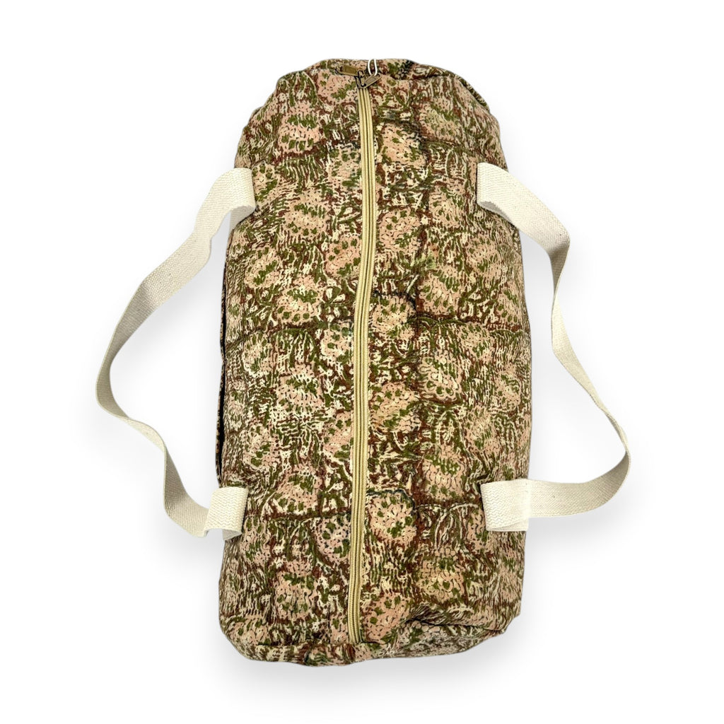 Sac week-end femme Kantha Bagru en coton artisanal vintage sac de voyage bohème Maison Bahan