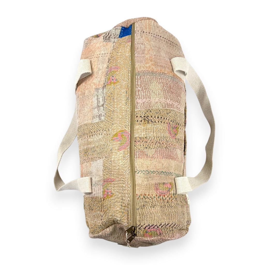 Sac week-end femme Kantha Bagru en coton artisanal vintage sac de voyage bohème Maison Bahan