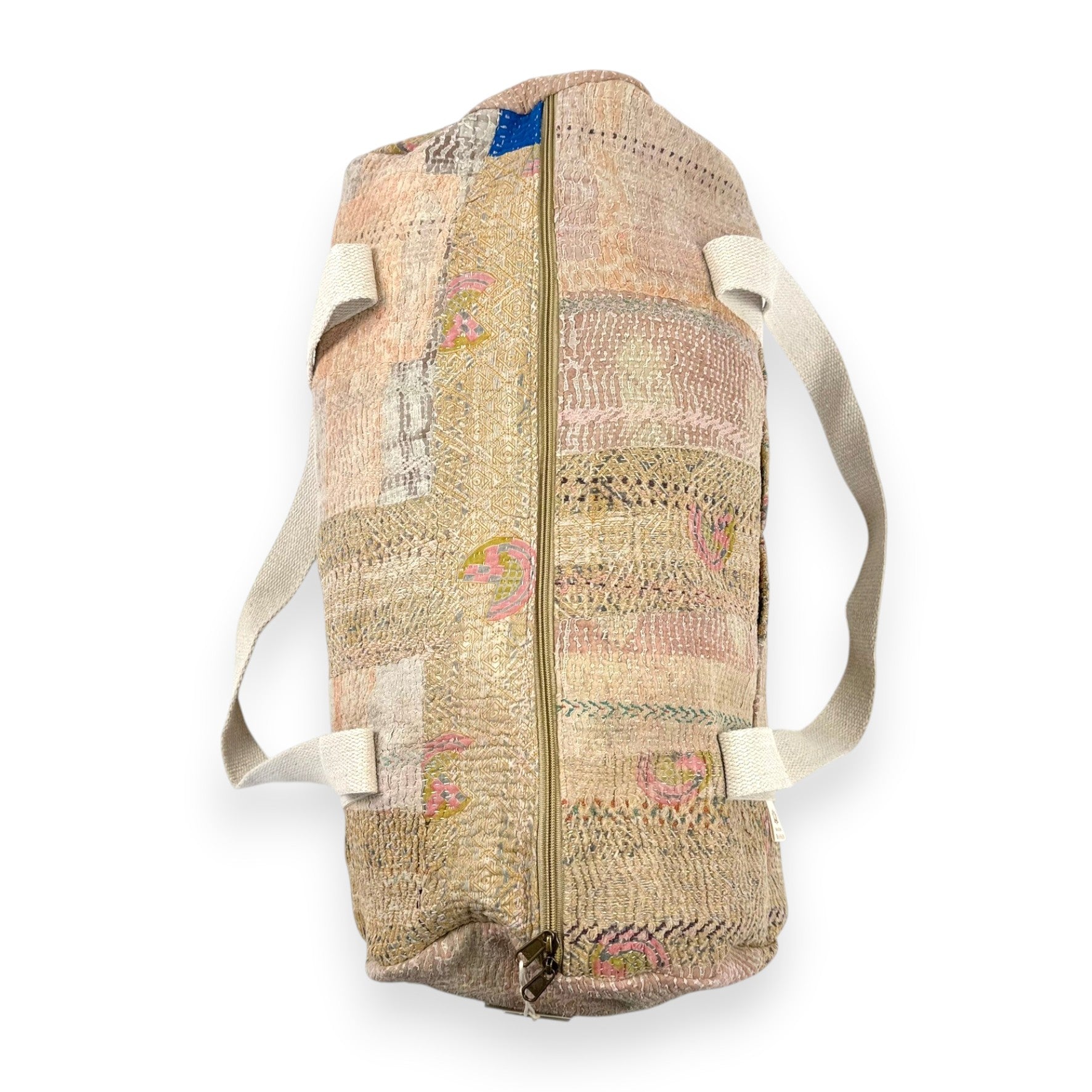 Sac week-end femme Kantha Bagru en coton artisanal vintage sac de voyage bohème Maison Bahan
