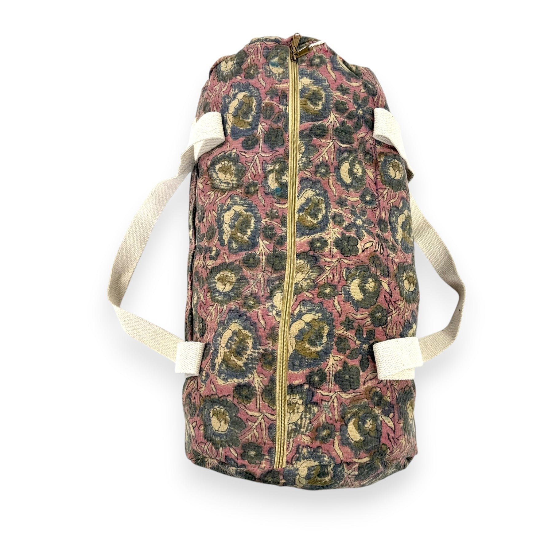 Sac week-end femme Kantha Bagru en coton artisanal vintage sac de voyage bohème Maison Bahan