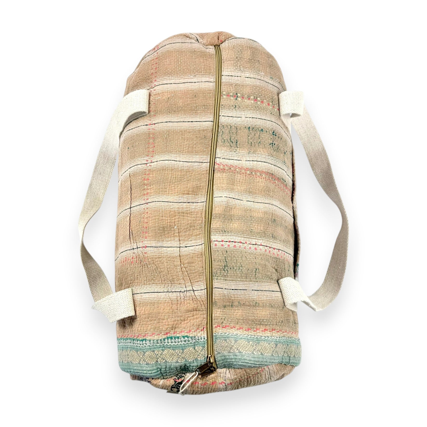 Sac week-end femme Kantha Bagru en coton artisanal vintage sac de voyage bohème Maison Bahan