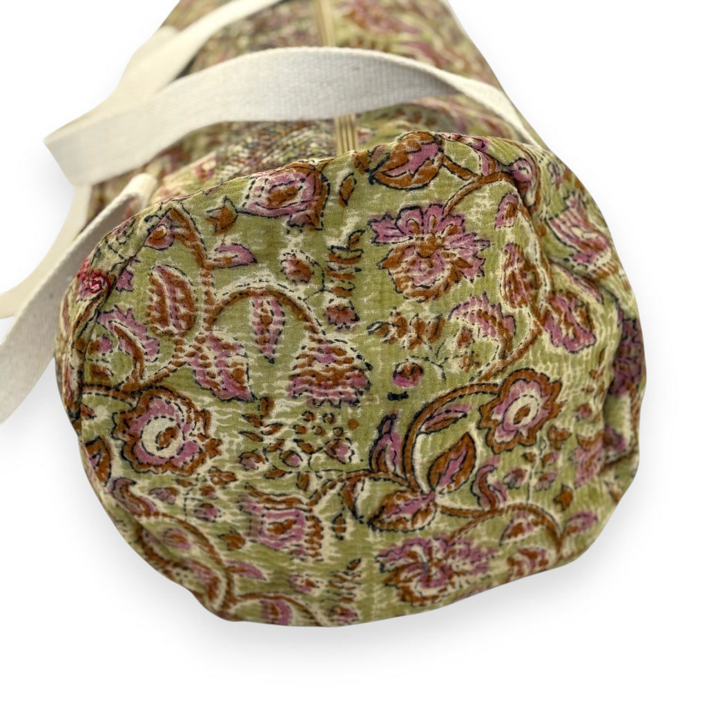 Sac week-end femme Kantha Bagru en coton artisanal vintage sac de voyage bohème Maison Bahan
