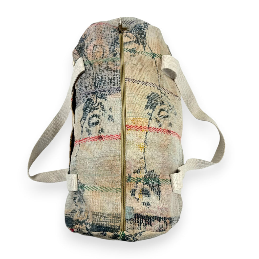 Sac week-end femme Kantha Bagru en coton artisanal vintage sac de voyage bohème Maison Bahan