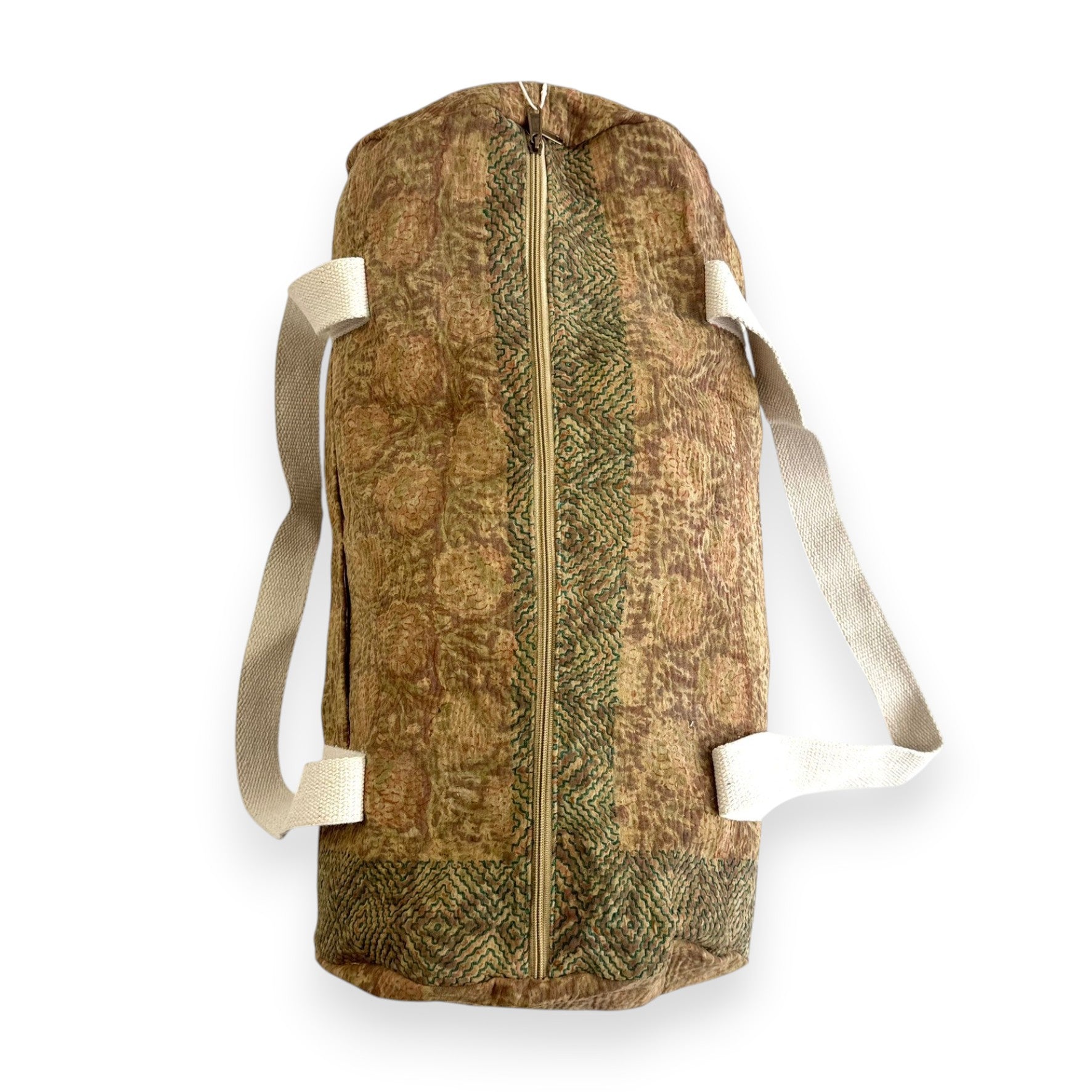 Sac week-end femme Kantha Bagru en coton artisanal vintage sac de voyage bohème Maison Bahan