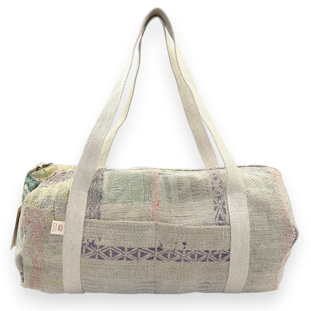 Sac week-end femme Kantha Bagru en coton artisanal vintage sac de voyage bohème Maison Bahan