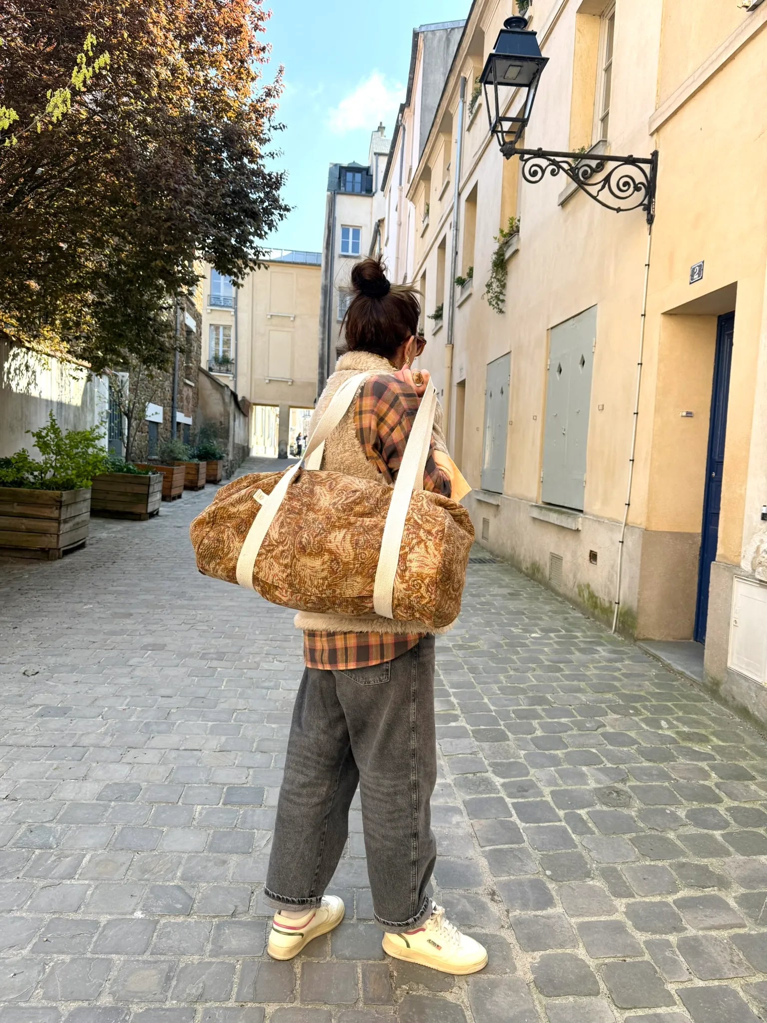 Sac Week-end en Tissu Indien Kantha Adrian