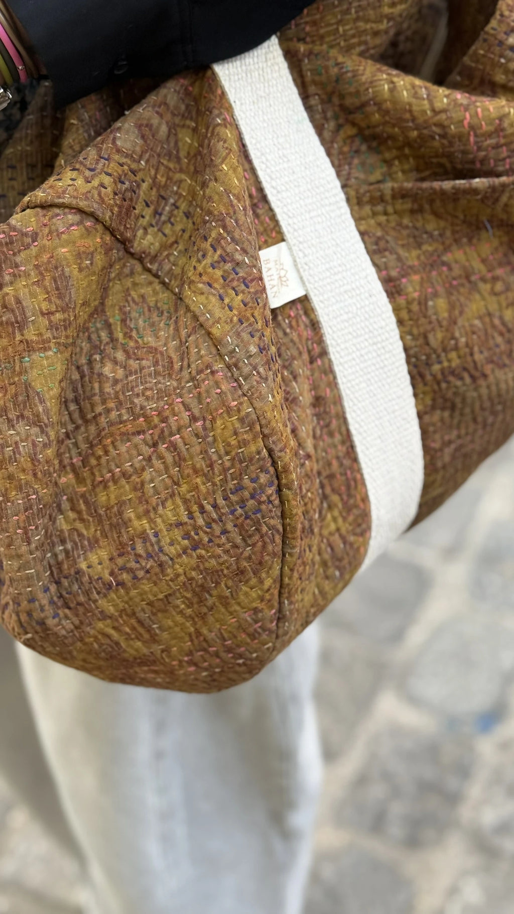 Sac Week-end en Tissu Indien Kantha Alec