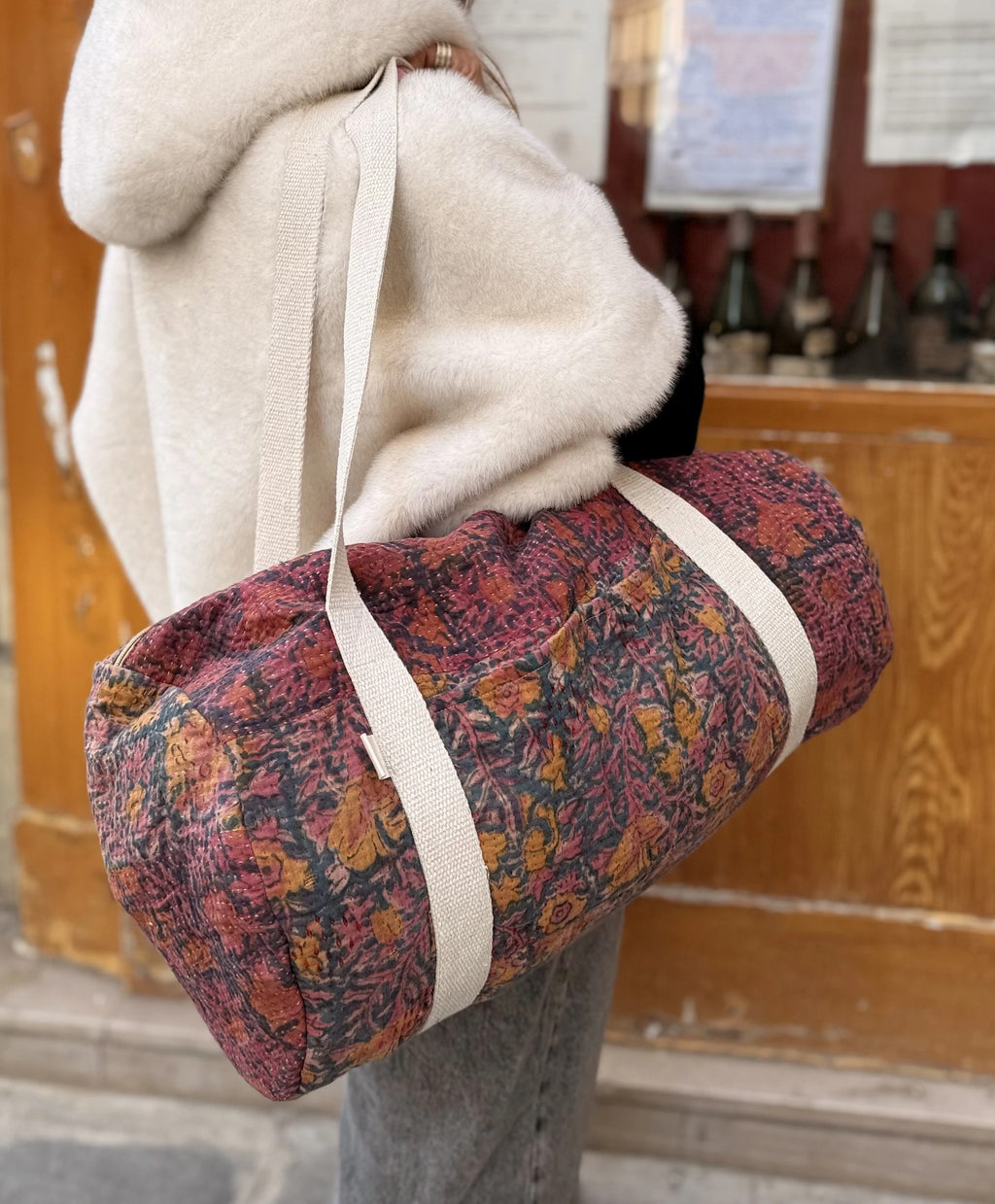 Sac Week-end en Tissu Indien Kantha Alfred