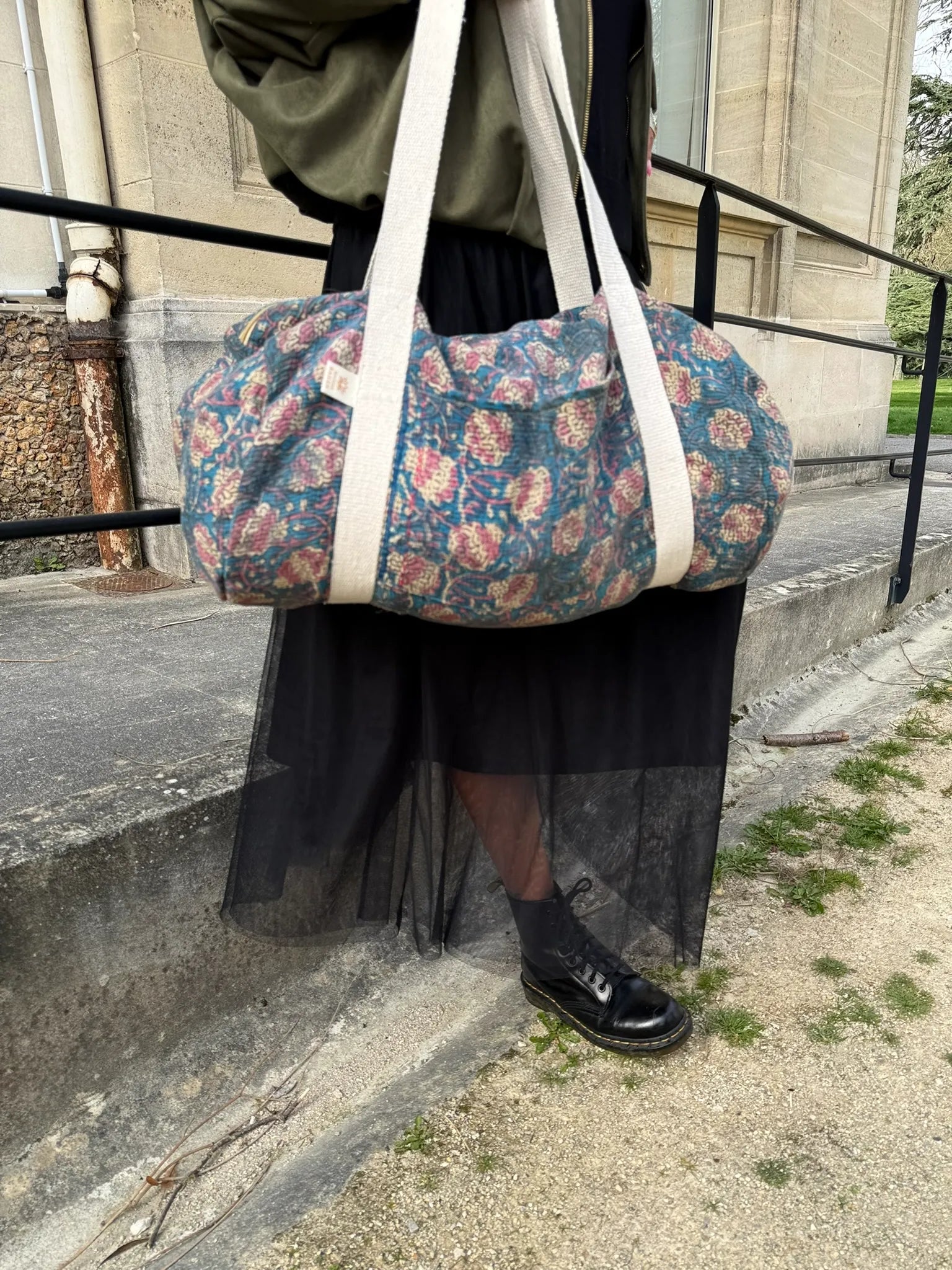 Sac Week-end en Tissu Indien Kantha Alva