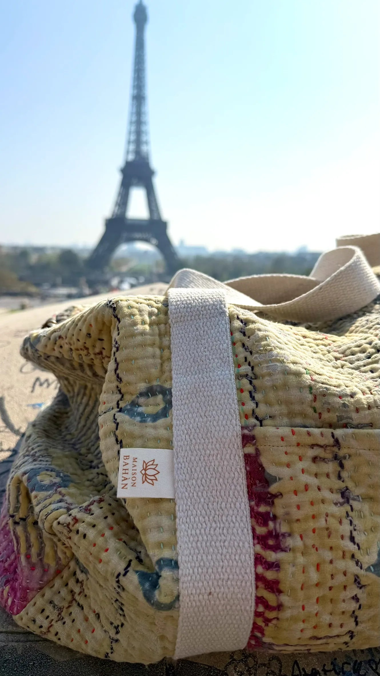 Sac Week-end en Tissu Indien Kantha Amelien