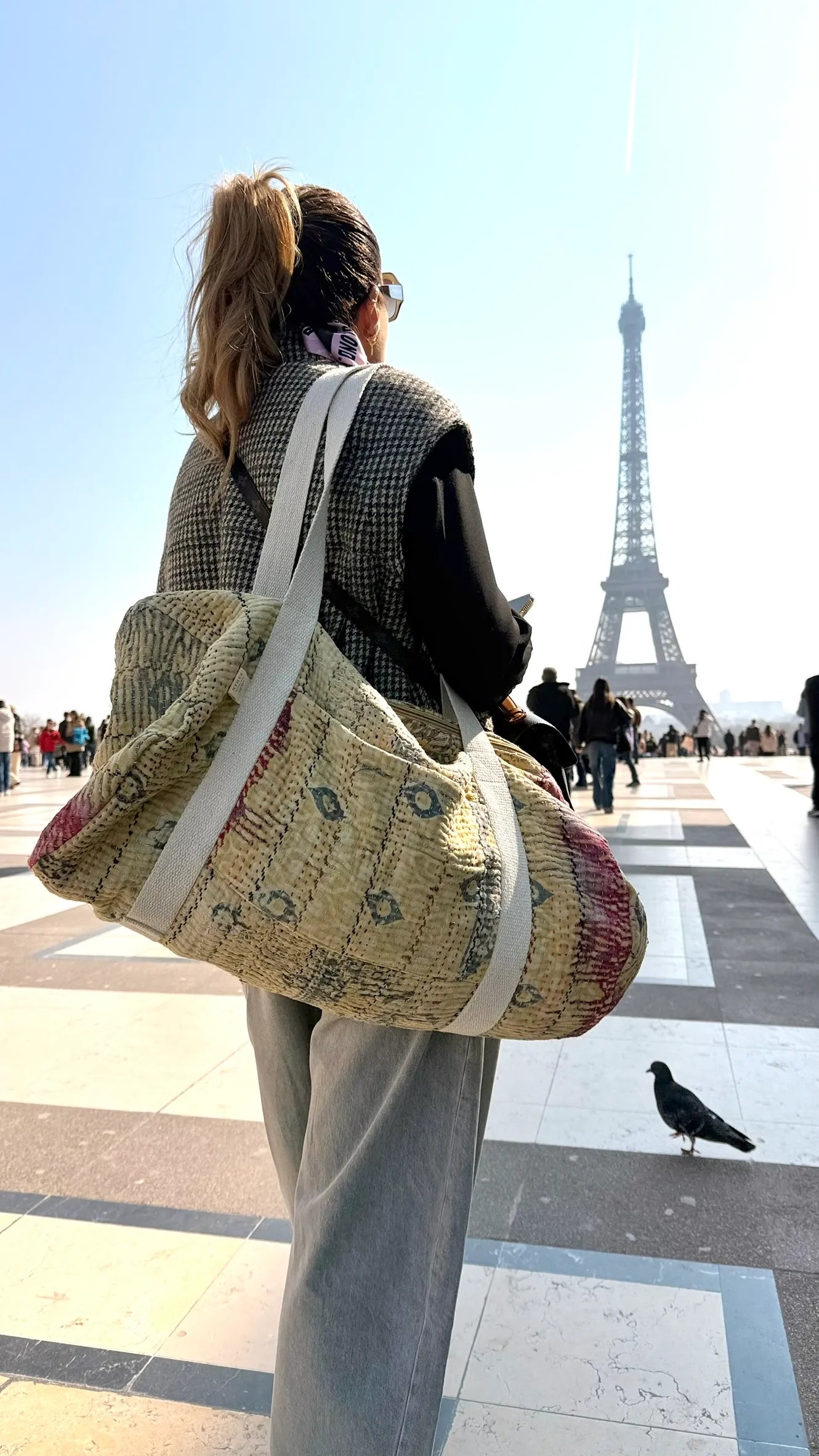 Sac Week-end en Tissu Indien Kantha Amelien
