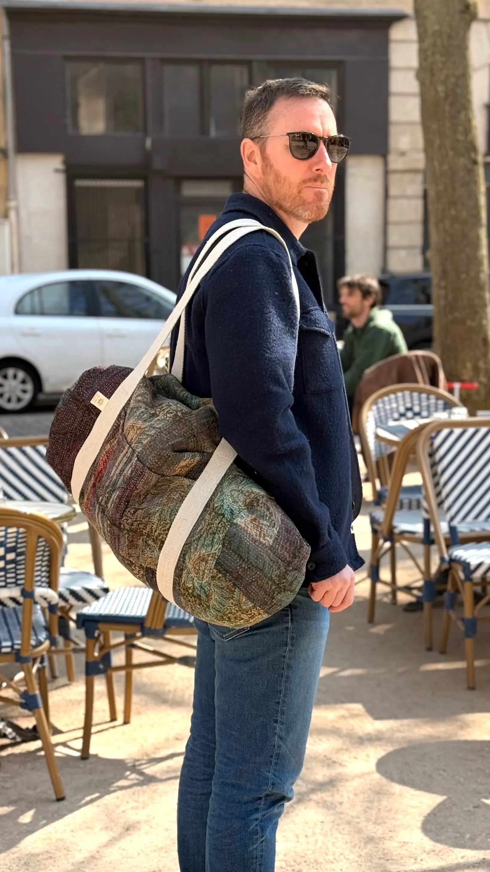 Sac Week-end en Tissu Indien Kantha Albert