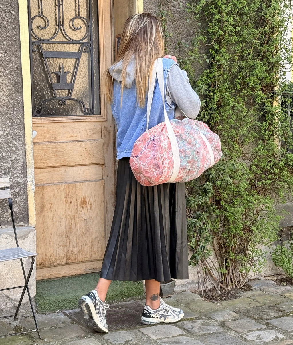Sac Week-end en Tissu Indien Kantha Anatole