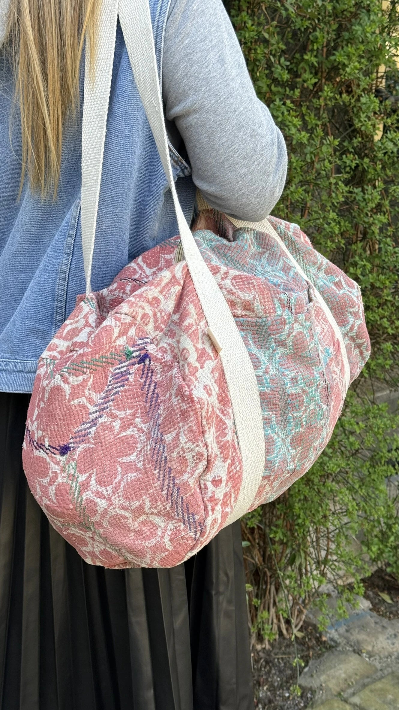 Sac Week-end en Tissu Indien Kantha Anatole