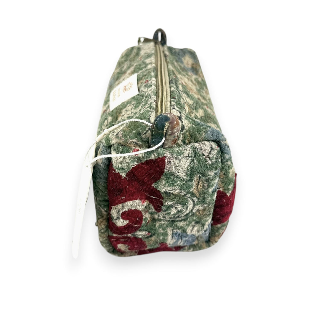 Trousse toilette maquillage Kantha Bagru en coton artisanal vintage accessoire yoga bohème femme Maison Bahan
