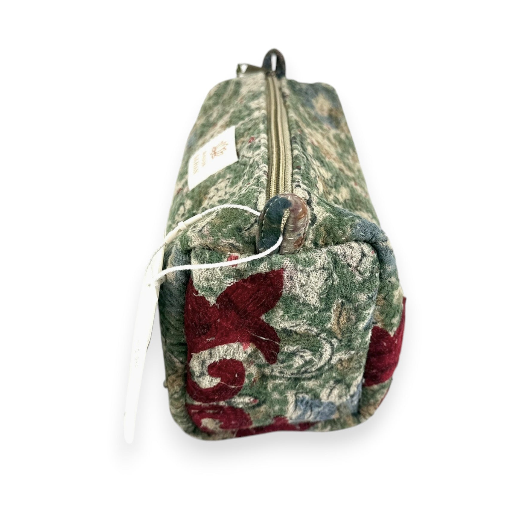 Trousse toilette maquillage Kantha Bagru en coton artisanal vintage accessoire yoga bohème femme Maison Bahan