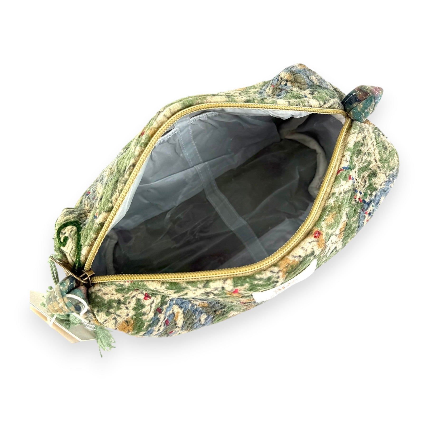Trousse toilette maquillage Kantha Bagru en coton artisanal vintage accessoire yoga bohème femme Maison Bahan