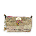 Trousse toilette maquillage Kantha Bagru en coton artisanal vintage accessoire yoga bohème femme Maison Bahan