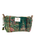 Trousse toilette maquillage Kantha Bagru en coton artisanal vintage accessoire yoga bohème femme Maison Bahan